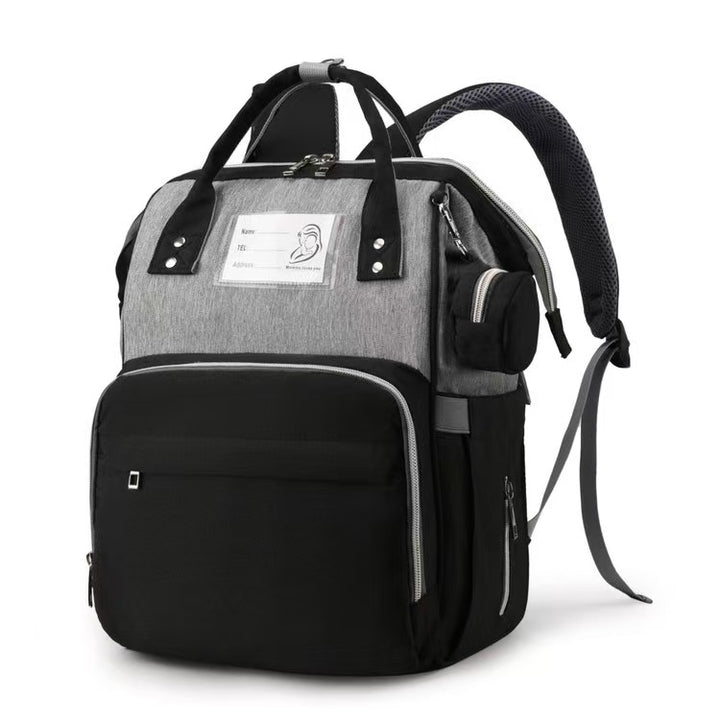 Multi-Compartment Functional Diaper Backpack Bowlift