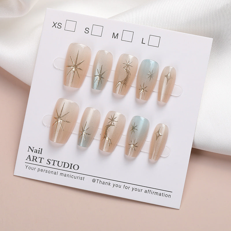 Artistic Press-On Nail Design Bowlift