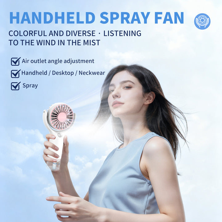 Unisex Portable Rechargeable Handheld Fan Bowlift