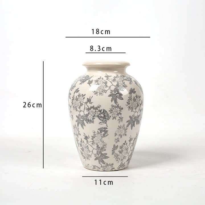 Elegant floral ceramic carafe Bowlift