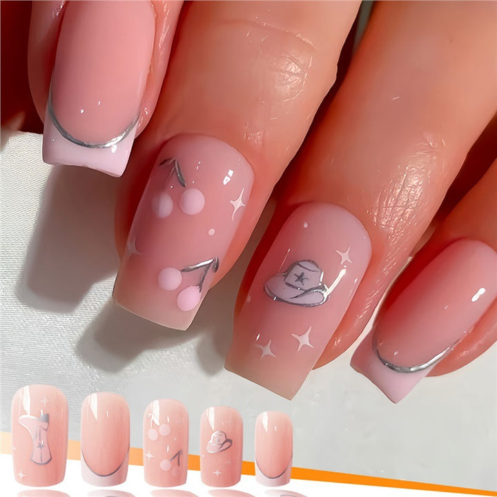 Artistic Press-On Nail Art with Unique Illustrations Bowlift