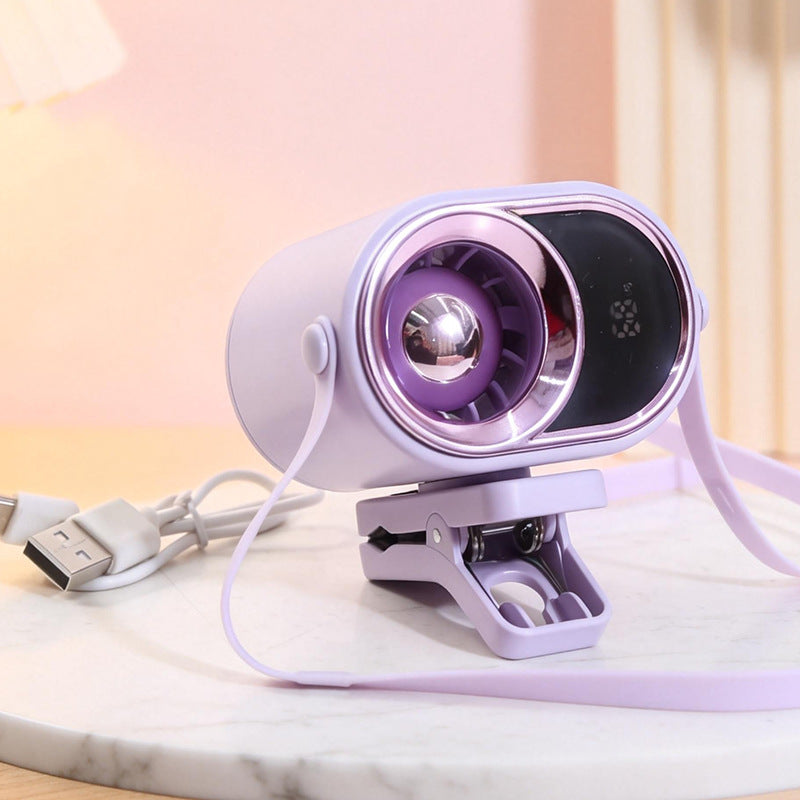 Women's Multifunctional Table Fan with Foldable Clamp Mechanism Bowlift