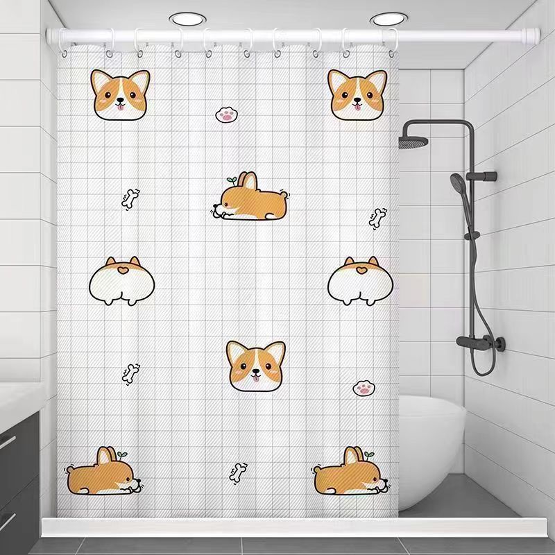 Decorative Shower Curtain Bowlift
