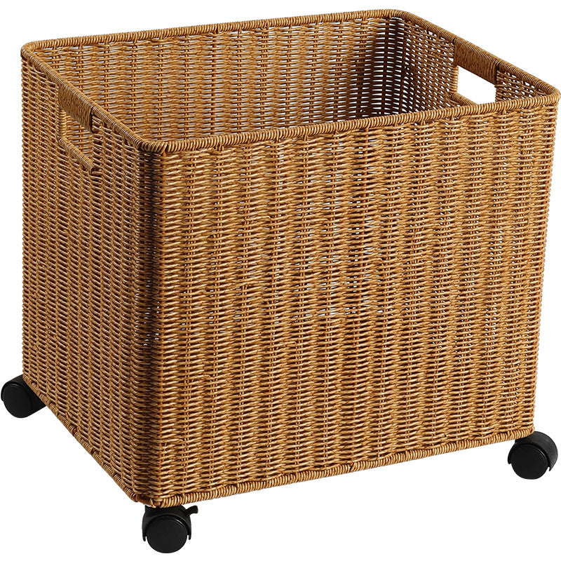 Rolling Woven Storage Basket Bowlift