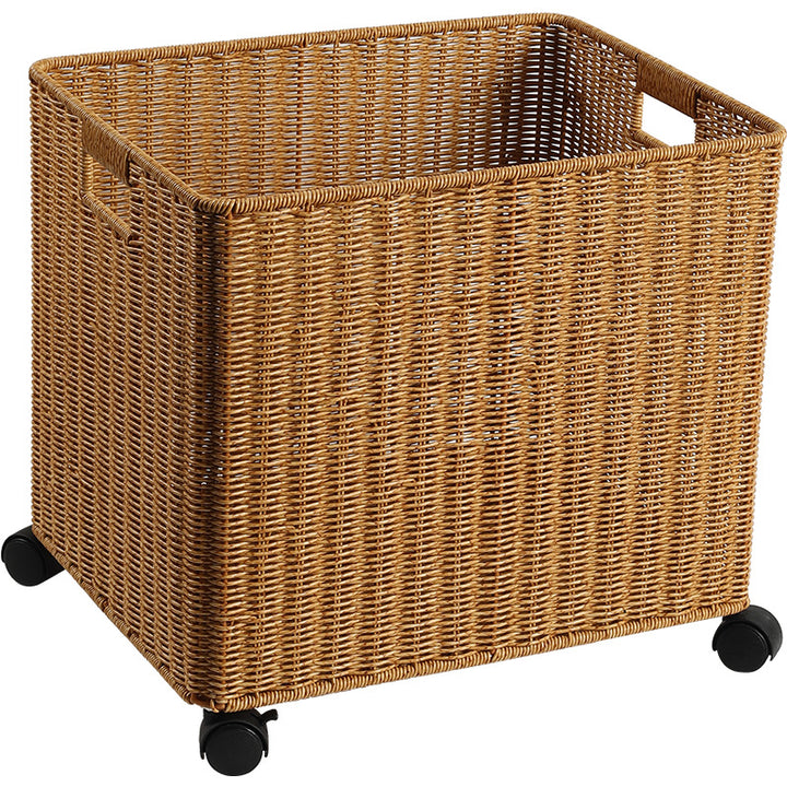 Rolling Woven Storage Basket Bowlift