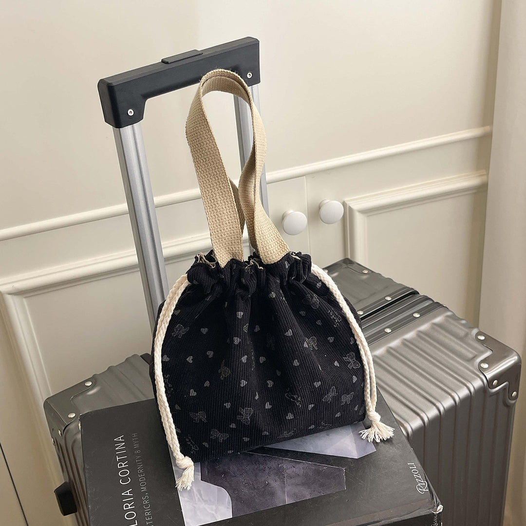 WoTextured Drawstring Mini Pouch Bowlift