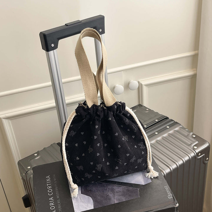 WoTextured Drawstring Mini Pouch Bowlift
