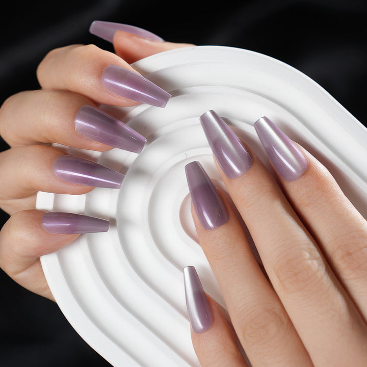 Elegant Stiletto Press-On Nail Set Bowlift