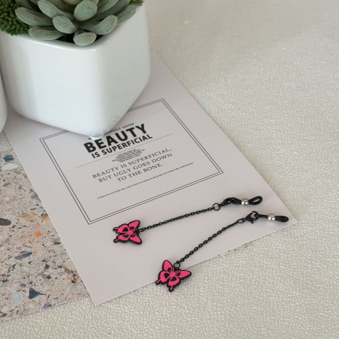Butterfly-Themed Eyewear Chain Holder Bowlift