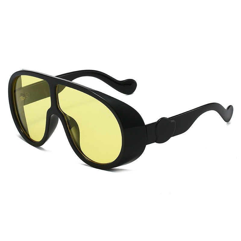 Ladies extravagant sunglasses with stylish transparent frame Bowlift