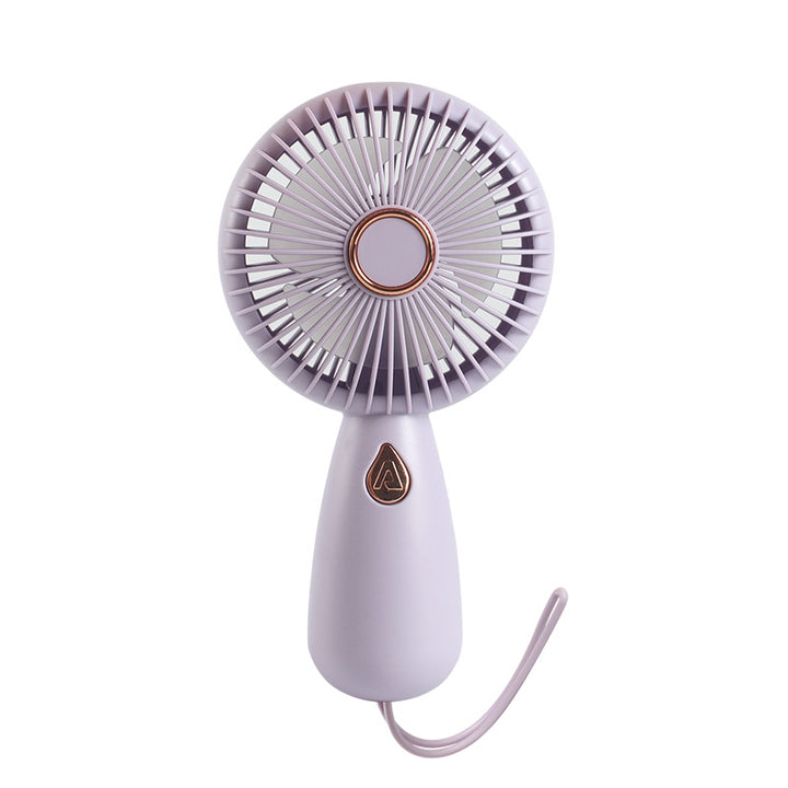 Women Portable Hand Fan with USB Charging Function and Ergonomic Grip Bowlift