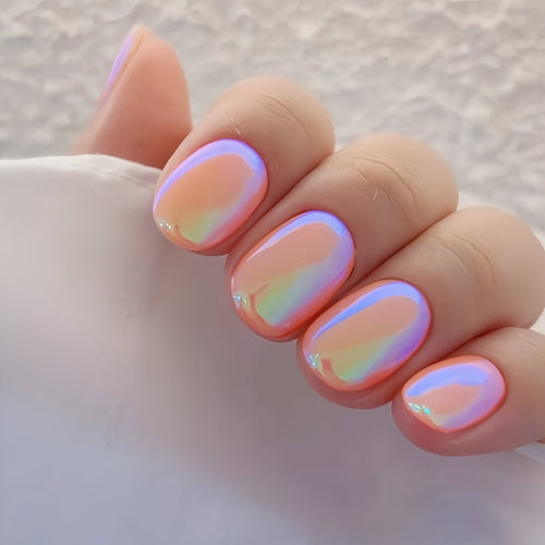 Iridescent Glossy Nail Tips Bowlift