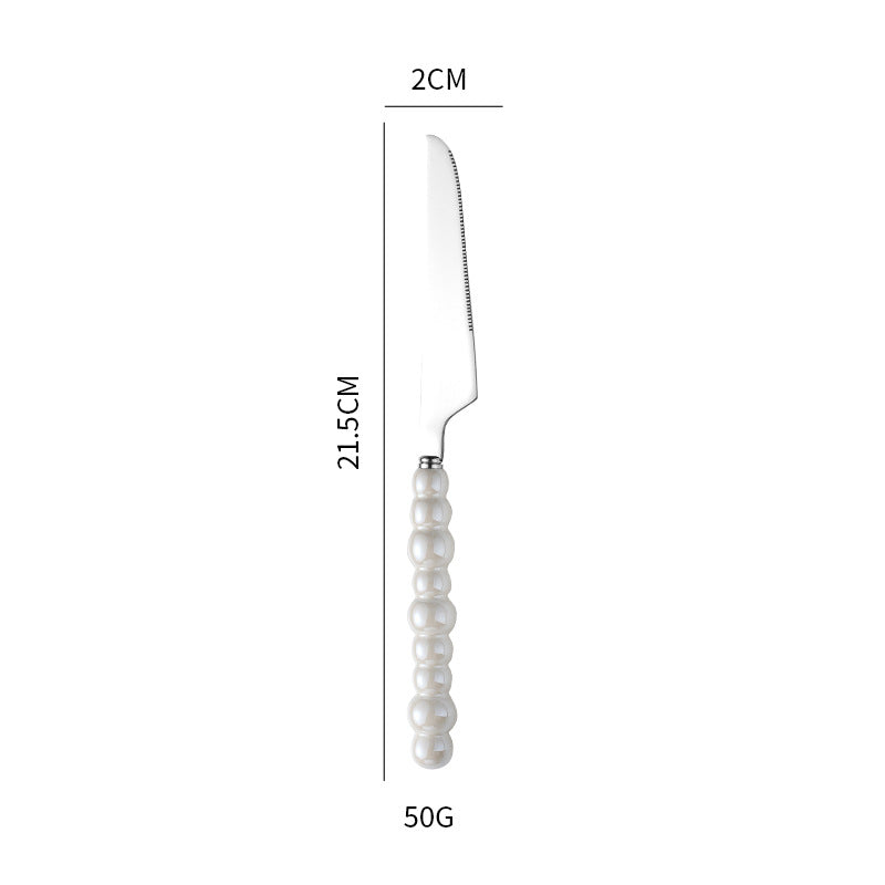 Elegant finger food fork with non-slip handle Bowlift