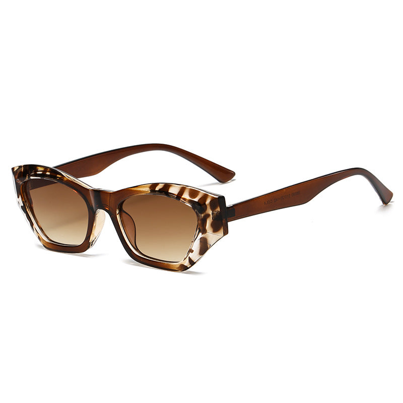 Women's fashionable square sunglasses with UV protection and flexible frame Bowlift