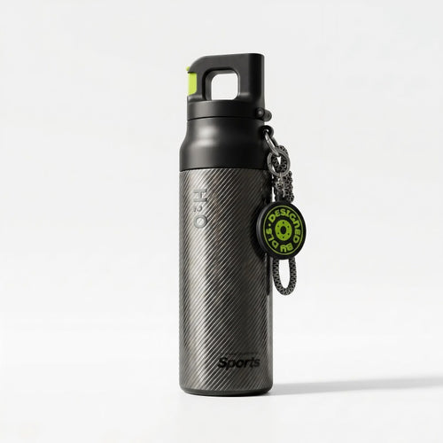 Ladies sporty water bottle with innovative closure Bowlift