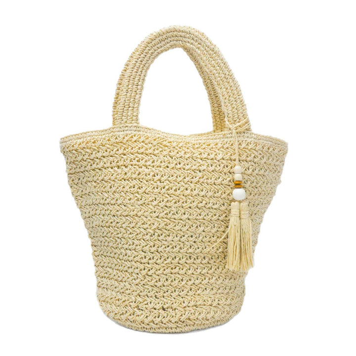 Basket bag with fine woven structure Bowlift