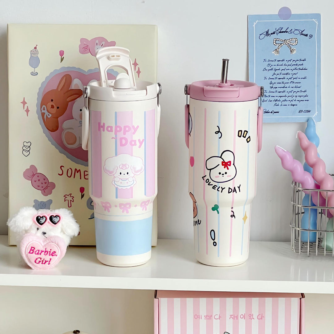 Women's sweet and playful insulated bottle Bowlift
