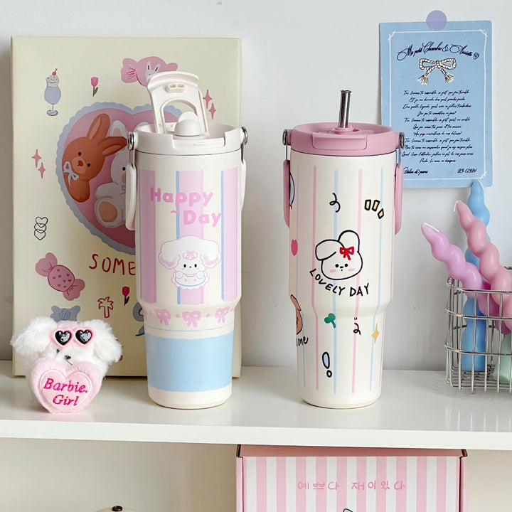 Women's sweet and playful insulated bottle Bowlift