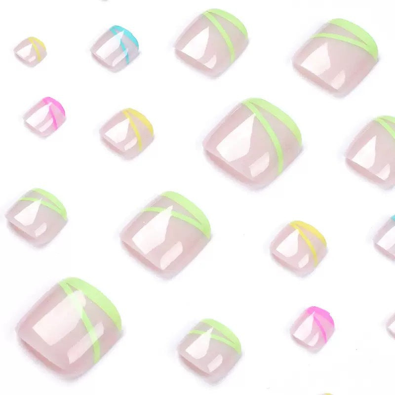 Nail art set with creative neon decorations Bowlift
