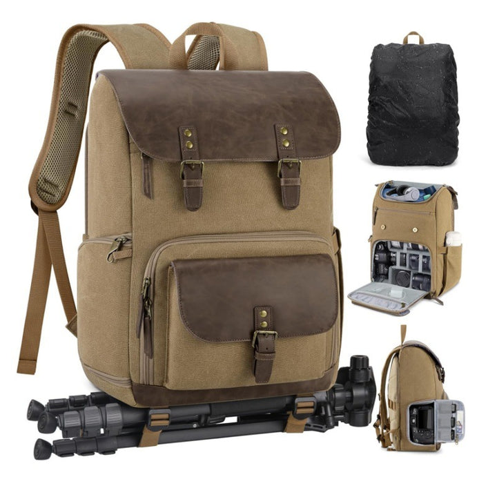 Multifunctional backpack with camera equipment compartments Bowlift