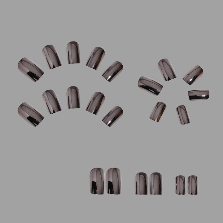 Glossy Press-On Nail Set Bowlift