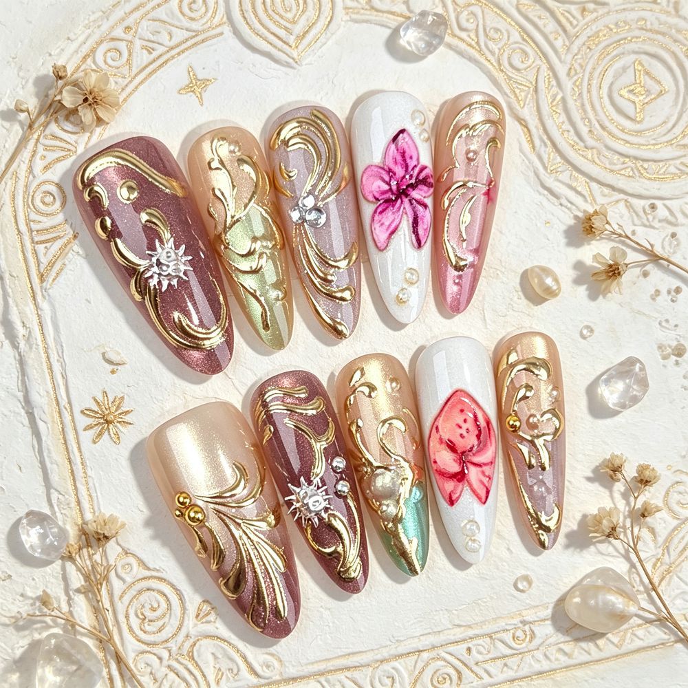 Artificial Nails Set Bowlift
