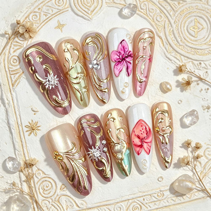 Artificial Nails Set Bowlift