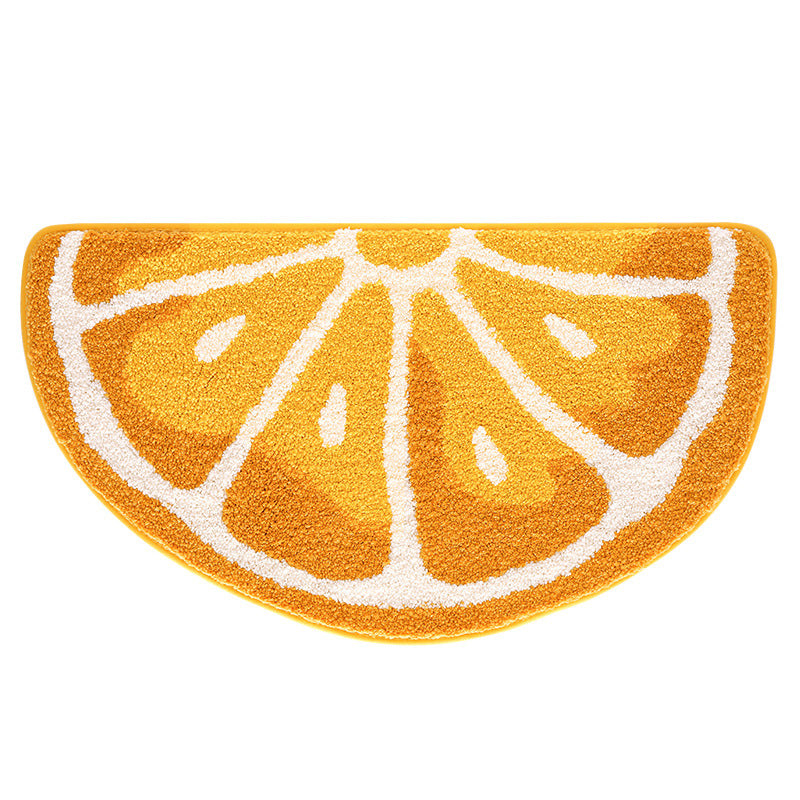 Playful Fruit-Themed Bath Rug Bowlift