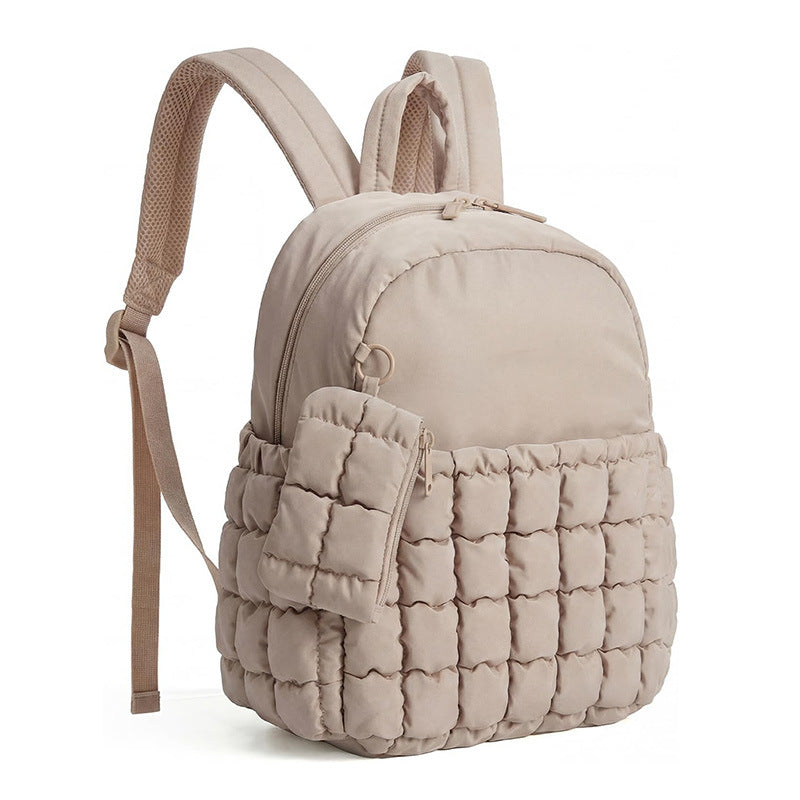 Quilted Puffer Backpack Bowlift