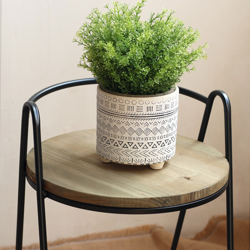 More modern stool with wooden seat Bowlift