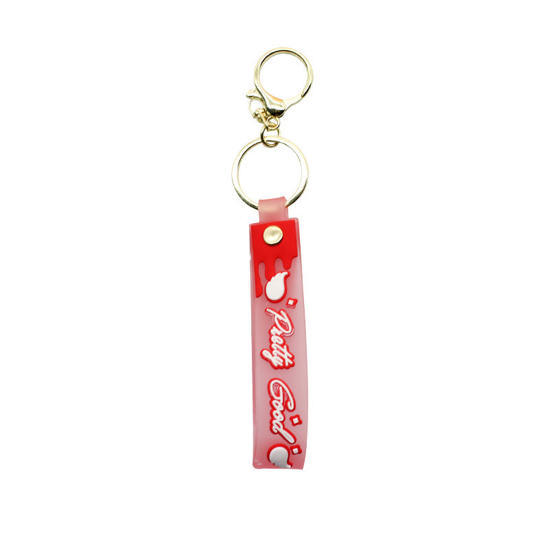 Unisex keychain made of high-quality silicone with playful design Bowlift