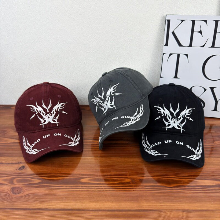 Men's Embroidered Graphic Baseball Cap Bowlift