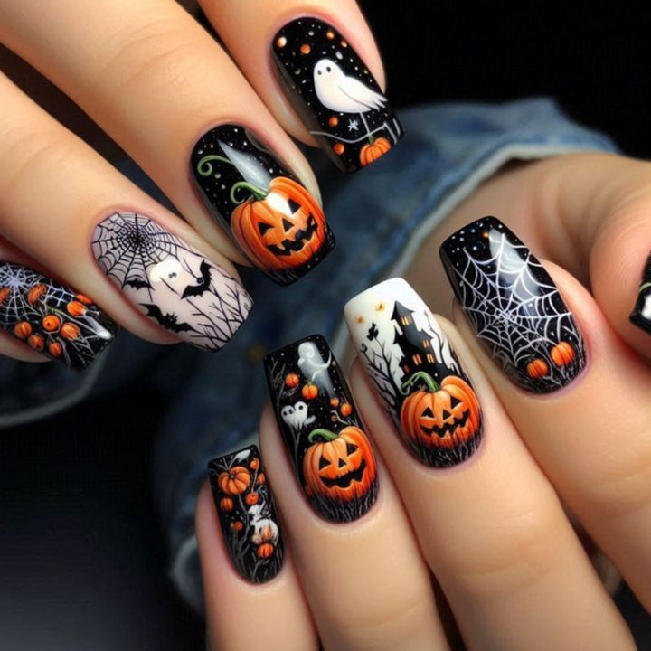 Festive Halloween-Themed Nail Art Bowlift