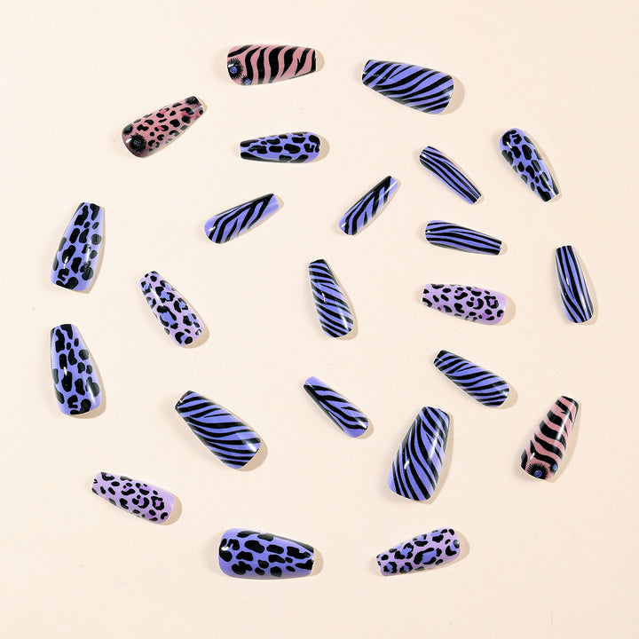 Trendy Animal Print Nail Art Set Bowlift