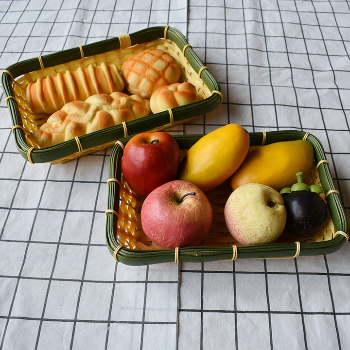 Handcrafted Woven Storage Tray Set Bowlift