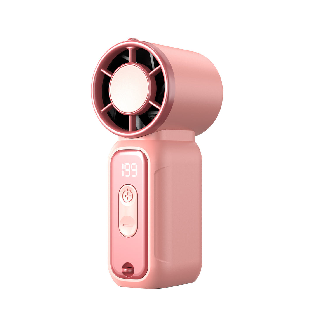 Women's Portable High-Performance Blower Fan with Digital Temperature Display Bowlift