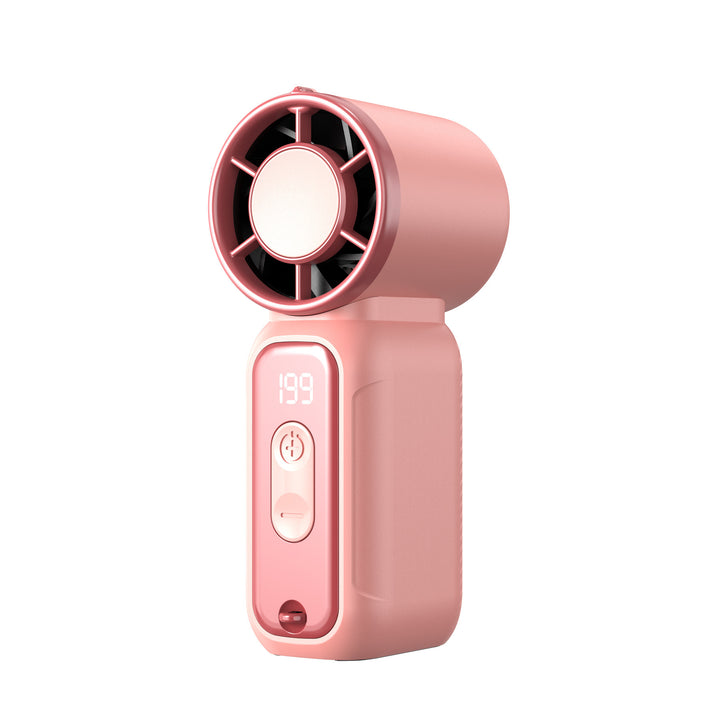 Women's Portable High-Performance Blower Fan with Digital Temperature Display Bowlift