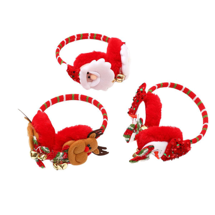 Plush Santa Hat Headband Bowlift