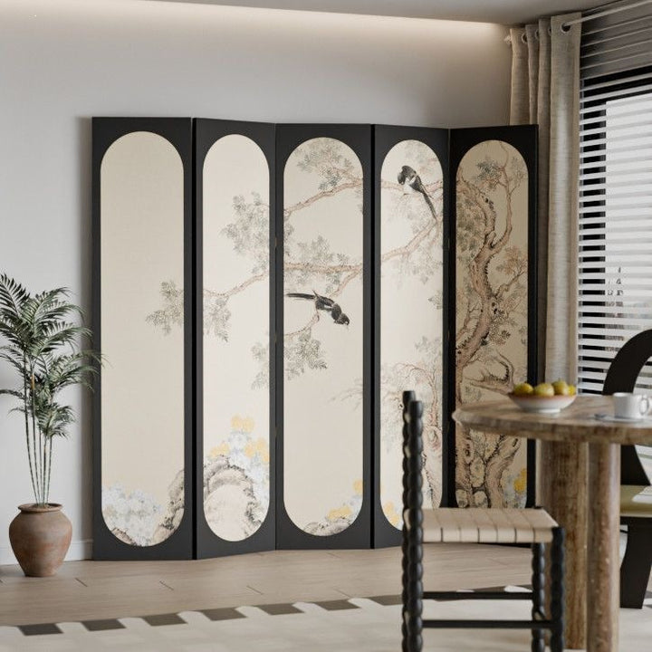Artistic Floral Room Divider Bowlift