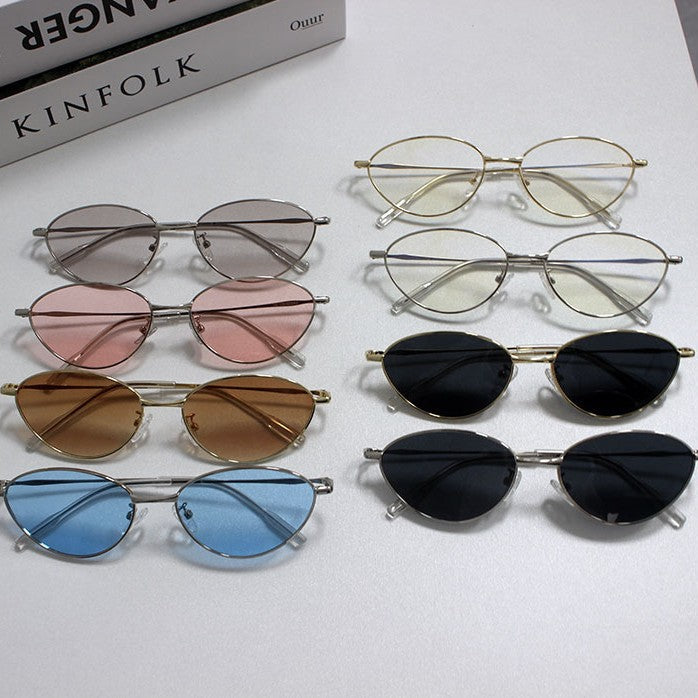 Fashionable Rectangular Glasses with Fine Metal Frame Bowlift