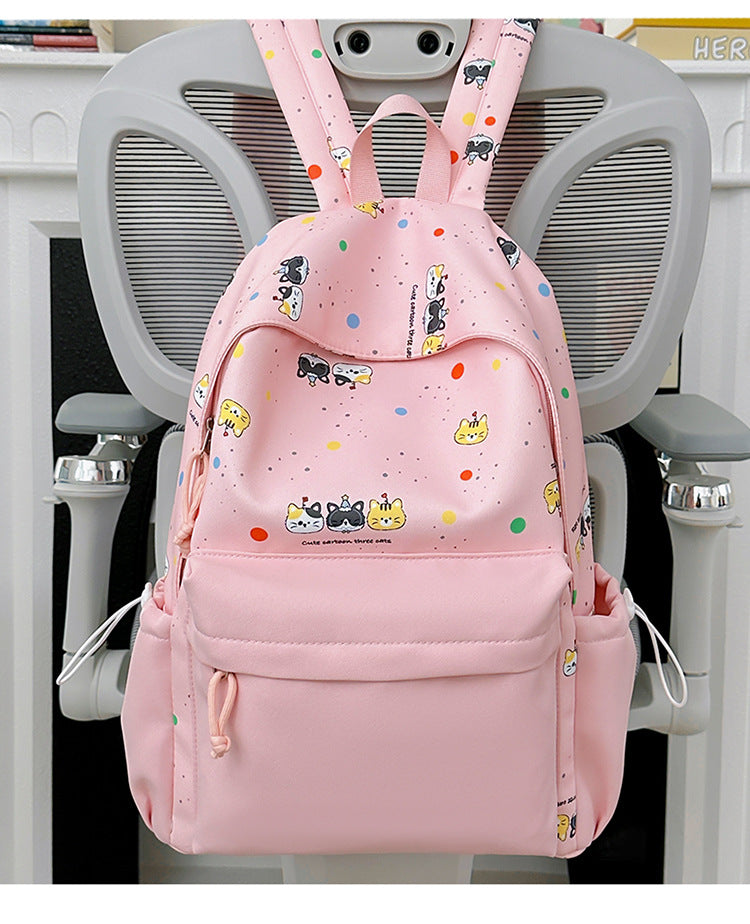 Backpack with Cute Cartoon Design and Practical Compartments Bowlift