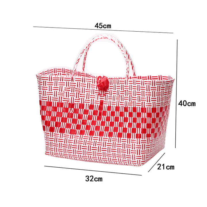 Large Capacity Woven Shopping Tote Bowlift