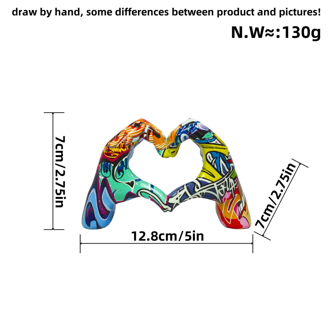 Stylish hand sculptures with colorful design Bowlift
