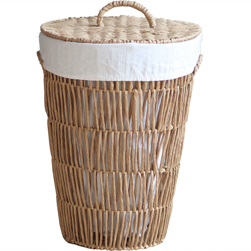 Stylish laundry basket with lid Bowlift