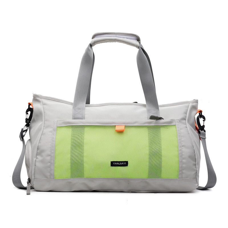 Sporty travel bag with mesh structure and practical compartments Bowlift