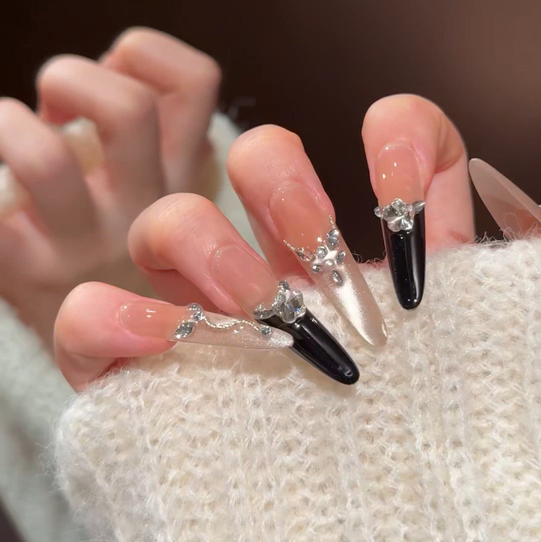 Trendy Acrylic Press-On Nail Extensions Bowlift