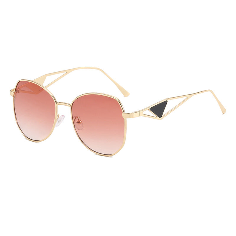 Women's fashionable geometric sunglasses with unique frame Bowlift