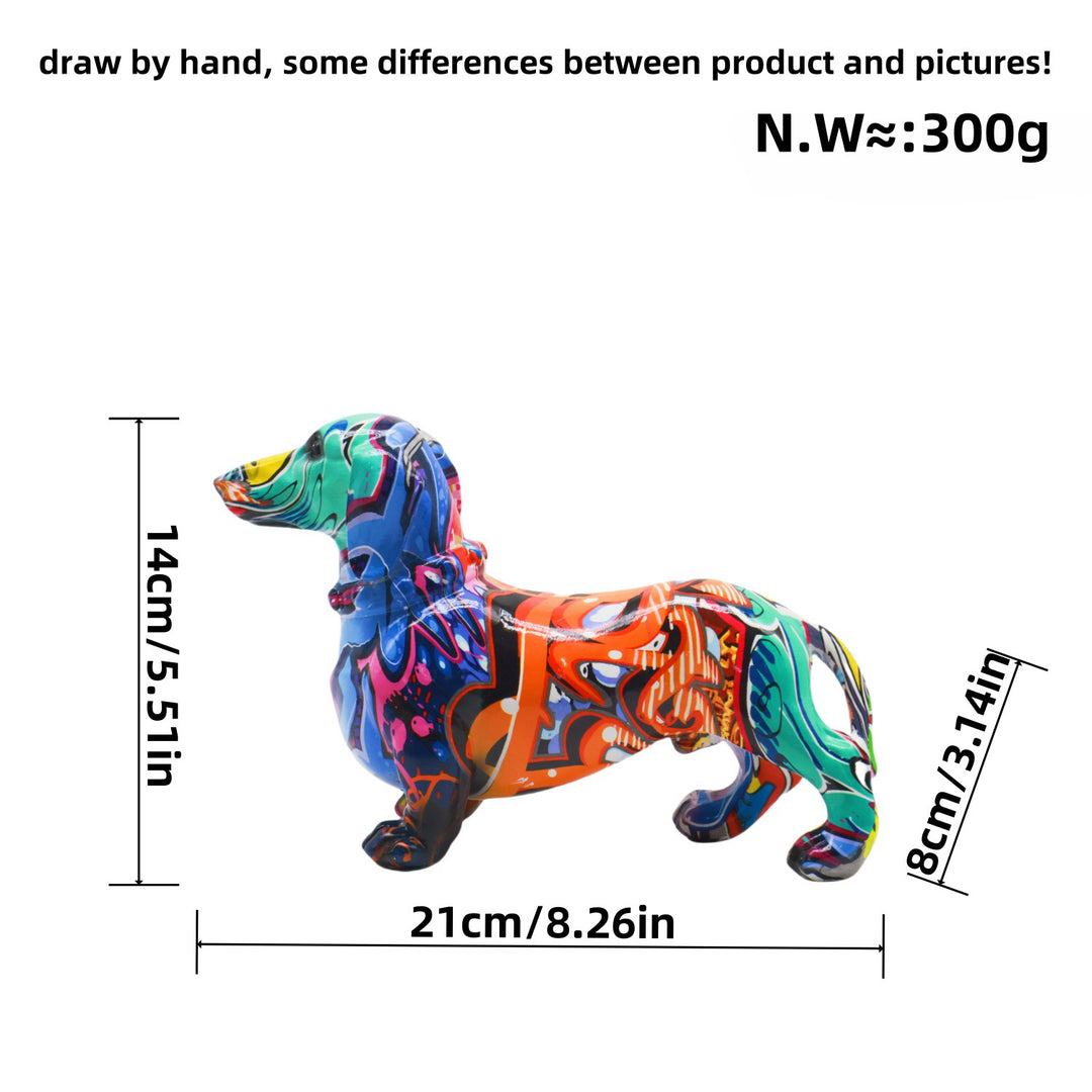 Creative decoration figure of a dachshund Bowlift