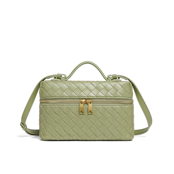Structured Woven Satchel Bag Bowlift