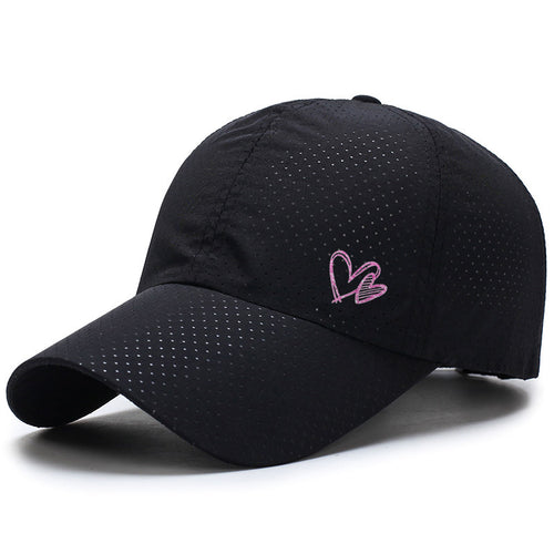 Women's Lightweight Breathable Dot Pattern Sports Cap Bowlift
